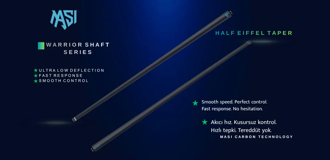 Masi Carbon professional billiard shaft - high-precision carbon fiber